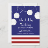 7月4日パーティー灯結婚式招待状 招待状 (正面)