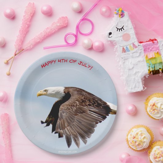 7月4日パーティー紙プレートとBald Eagle ペーパープレート (パーティー)