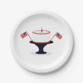 7月4日パーティー紙プレート ペーパープレート (正面)