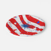 7月4日パーティー紙プレート、7"ラウンド紙プレート ペーパープレート (アングル)