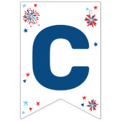 7月4日パーティー装飾誕生日カスタム バンティングフラッグ (第2の旗)