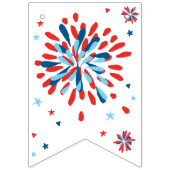 7月4日パーティー装飾誕生日カスタム バンティングフラッグ (第1の旗)