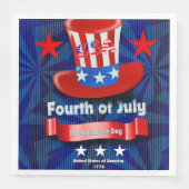 7月4日パーティー食器ペーパーナプキン (正面)