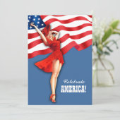 7月4日パーティー |イベントレトロのピンアップ 招待状 (スタンド正面)