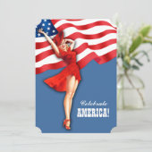 7月4日パーティー |イベントレトロのピンアップ 招待状 (スタンド正面)