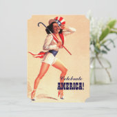 7月4日パーティー |イベントレトロのピンアップ 招待状 (スタンド正面)