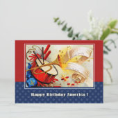 7月4日パーティー |イベントヴィンテージデザイン 招待状 (スタンド正面)