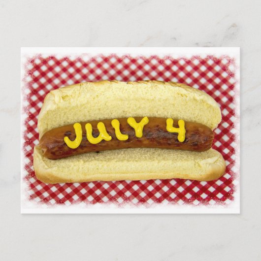 7月4日パーティー インビテーションポストカード (正面)