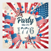 7月4日パーティー ウィンドウサイン (シート)