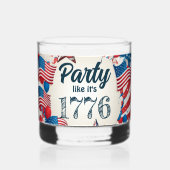 7月4日パーティー ウイスキーグラス (裏面)