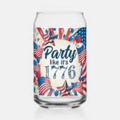 7月4日パーティー ガラス缶 (正面)