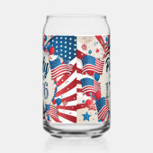 7月4日パーティー ガラス缶 (左)