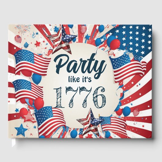 7月4日パーティー ゲストブック (正面)