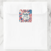 7月4日パーティー スクエアシール (バッグ)