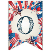 7月4日パーティー バンティングフラッグ (第2の旗)