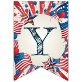 7月4日パーティー バンティングフラッグ (第1の旗)