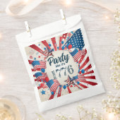 7月4日パーティー フェイバーバッグ (クリップ留めされた状態)