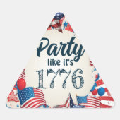 7月4日パーティー 三角形シール (正面)