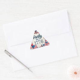 7月4日パーティー 三角形シール