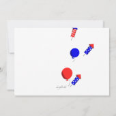 7月4日パーティー 招待状 (裏面)