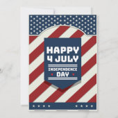 7月4日パーティー 招待状 (裏面)