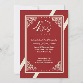 7月4日パーティー 招待状