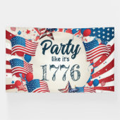 7月4日パーティー 横断幕 (横)