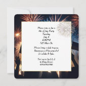 7月4日パーティー（火・旗） 招待状 (裏面)