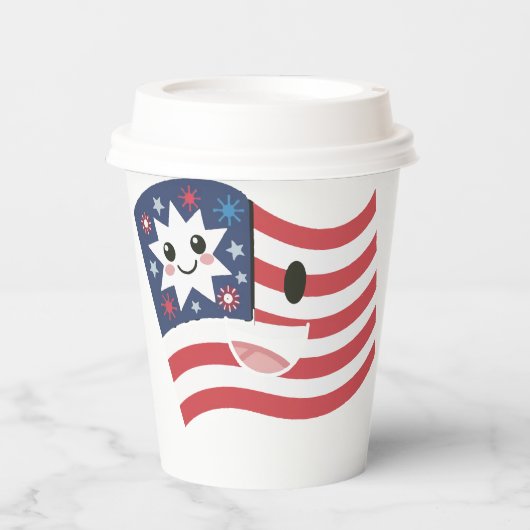 7月4日パーティー 紙コップ (正面)