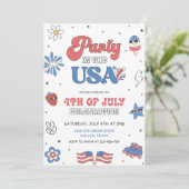 7月4日パーティーin the USA招待状 招待状 (スタンド正面)