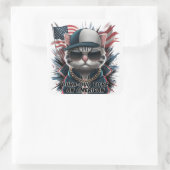 7月4日ヒップスター誇りを持ったキャットシール スクエアシール (バッグ)