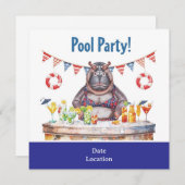 7月4日ヒポのビキニプールパーティー 招待状 (正面/裏面)