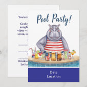 7月4日ヒポのビキニプールパーティー 招待状 (正面/裏面)