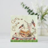 7月4日ピクニック招待状 招待状 (スタンド正面)