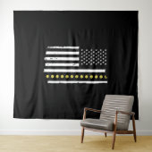 7月4日ピックボール愛国国旗の贈り物 タペストリー (インサイチュ(横))