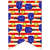 7月4日ピックボール赤白青イエローボール バンティングフラッグ (第3の旗)