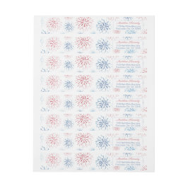 7月4日ファイクラッカー赤白青差出人住所 ラップアラウンドラベル