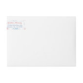 7月4日ファイクラッカー赤白青差出人住所 ラップアラウンドラベル (正面)