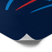 7月4日ファミリーサマーBBQパーティー カスタム ポスター (角)