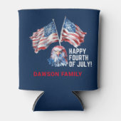 7月4日ファミリーネームイーグル 缶クーラー (正面)