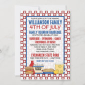 7月4日ファミリー懇親会招待状 招待状 (正面)