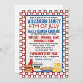 7月4日ファミリー懇親会招待状 招待状 (正面/裏面)