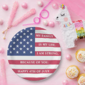 7月4日ファミリー懇親会紙プレート ペーパープレート (パーティー)