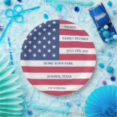 7月4日ファミリー懇親会紙プレート ペーパープレート (パーティー)