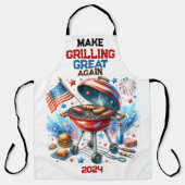 7月4日ファミリー懇親会Bakyard Bbqパーティー エプロン (正面)