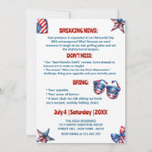 7月4日ファミリー懇親会Bakyard Bbqパーティー 招待状 (裏面)