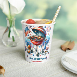 7月4日ファミリー懇親会Bakyard Bbqパーティー 紙コップ