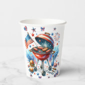 7月4日ファミリー懇親会Bakyard Bbqパーティー 紙コップ (裏面)