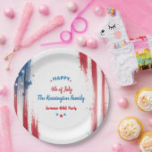 7月4日ファミリーBBQパーティーサマーホリデー ペーパープレート (パーティー)