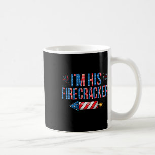 7月4日フィレクラッカーかわいいマッチングカップルW コーヒーマグカップ